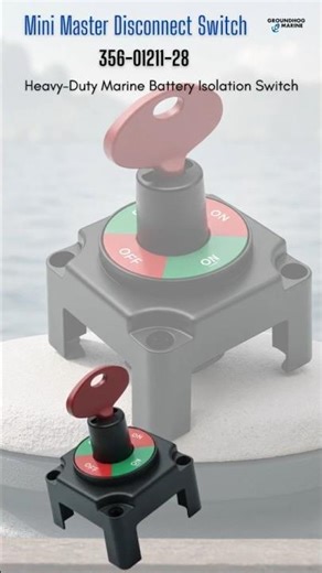 🔋 Mini Master Disconnect Switch – 356-01211-28 | Heavy-Duty Marine Battery Isolation Switch