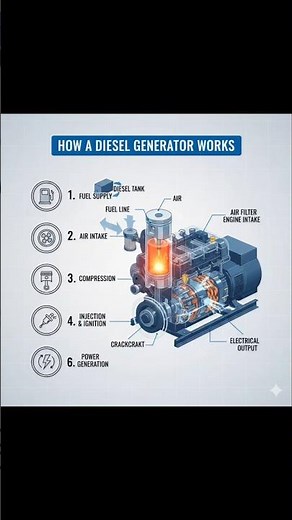 How a Diesel Generator Works