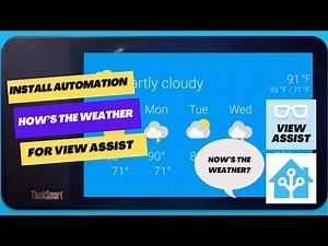 Install "How's the Weather" custom sentence automation for use with View Assist in Home Assistant