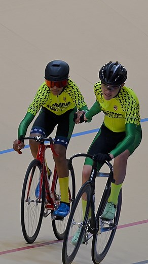 Star Track Cycling competing at the USA Cycling Madison National Championships, hosted by Mad Track Arena. #Madison #TrackCycling #YouthCycling #JuniorCycling #CyclingLife #Teamwork #SportsInspiration #SlowMotion #GoYCN #GoStarTrack | Youth Cycling Network