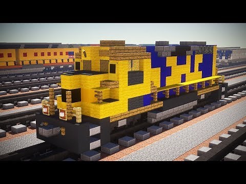 Minecraft BNSF Santa Fe EMD GP35 Locomotive Tutorial