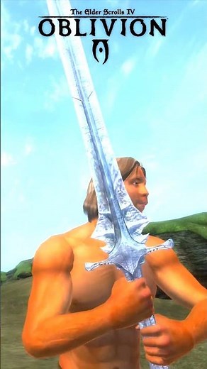 Oblivion vs Skyrim | Sword of Jyggalag Comparison!💥 #shorts #evolution #oblivion #skyrim #gaming