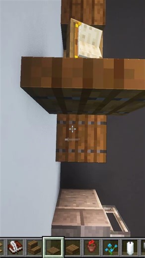 Simple Study Desk Build in Minecraft 📚 #shorts