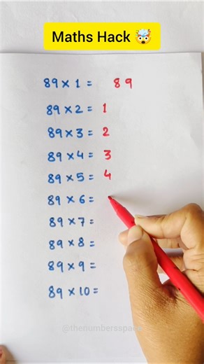 Maths Hack 🤯#mathstricks #mentalmath #mathmadeeasy #maths #thenumbersspace #shorts #viral #education