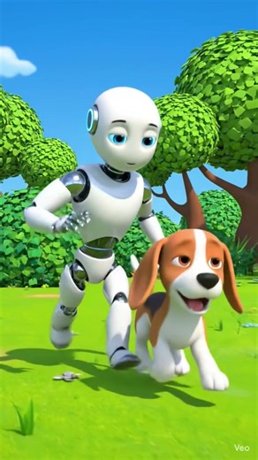 cute 🥰 robot aur kutte ki kahani lovely dog 🐶🐕#dog #robot #love #anime