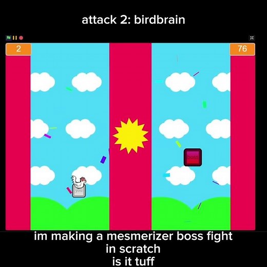 im making a mesmerizer boss fight in scratch #vocaloid #mesmerizer #miku #teto #scratch