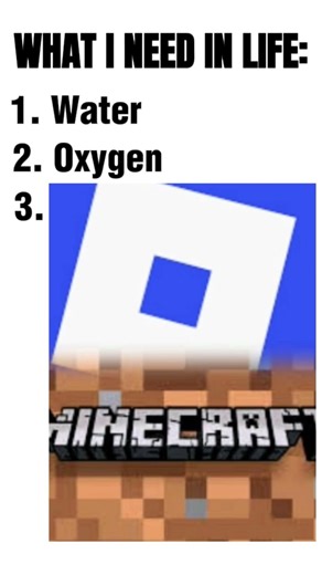 just those things 😌 #minecraft#roblox
