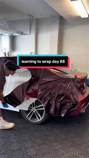 Car Wrap Progress Day 88: BMW Wrap Lighting Test