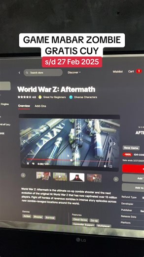 Explore World War Z and Garden Story on Epic Games