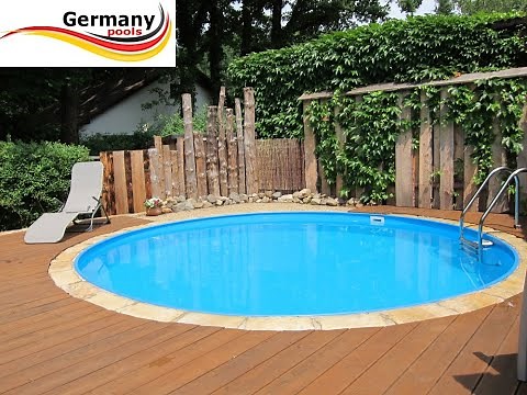 Einbaupool Rundpool teilversenkt von Germany-Pools.de