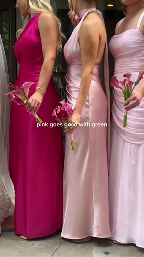 Pink goes good with green: wedding color pairing ideas