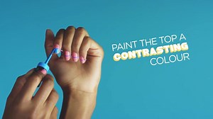 209K views · 254 reactions | Nail art doesn't have to be difficult - try colour-blocking for a two-tone tips look with Miracle Gel! | Sally Hansen | Facebook