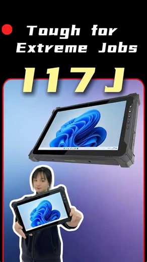 EMDOOR I17J Rugged Tablet | 10.1” TFT Display, Ergonomic C-Arc Design, 8H Battery Life