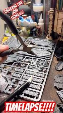 Part one of leman Russ build Timelapse #warhammer40k #timelapse