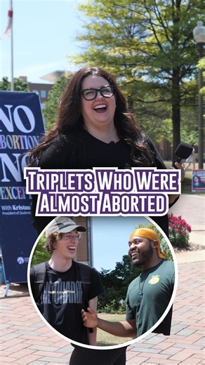 Two triplets. Two moms who chose Life despite the odds. Both could’ve been erased by abortion “options”—but here they are, alive and thriving. You can’t argue with that kind of testimony. | Students for Life of America