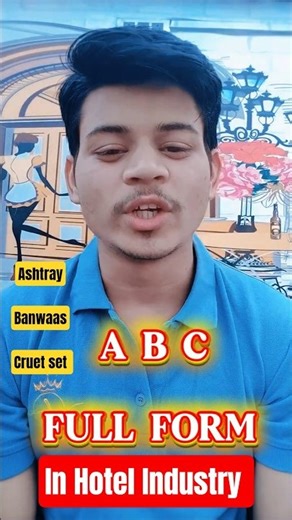 ABC full form In Hotel Industry #abc #fullform #hotelindustry #comedy #service #hospitalityindustry