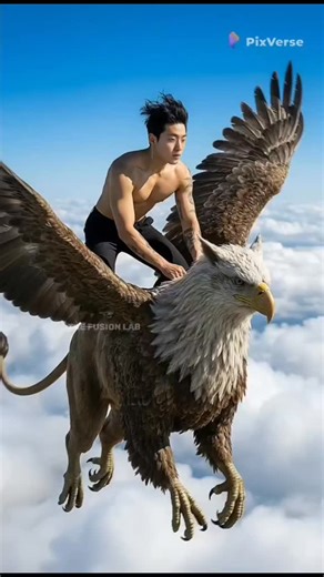 Visual AI on Instagram: "The Fusion Lab Human x Griffin Transformation Fusion Morph #pixverse #pixverseai #fusion #ai #livewallpaper #visualai"