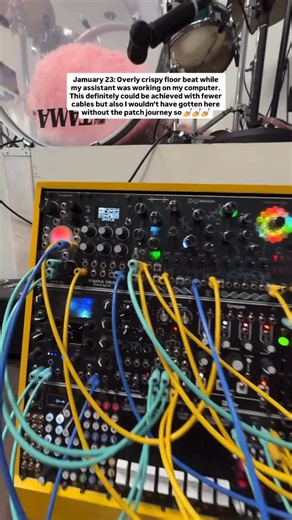 Andrew Huang on Instagram: "Wooooooo #jamuary2026 #eurorack #modularsynth @endorphin.es @vultdsp @rabidelephant @divkidvideo @vostok_instruments @4ms_company @makenoisemusic @cubusynth_modular @jolinlab @ericasynths @neuzeit.instruments @patchingpanda @mzourack @bastlinstruments"