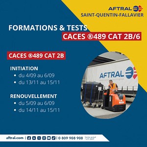 Vous désirez devenir un professionnel de la logistique ? Financez votre formation avec votre #CPF Passez vos formations & tests CACES ®489 Catégories 2B ou 6 avec AFTRAL Saint-Quentin-Fallavier ! Pour plus d'informations, contactez  contact.sqf@aftral.com /  04 69 15 30 76 #AFTRAL #SaintQuentinFallavier #CACES #formation #logistique | AFTRAL | Facebook