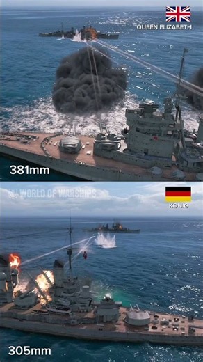 Queen Elizabeth and König Unleash Devastating Volleys | World of Warships
