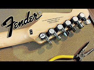 Fender Locking Tuners - How to Change Guitar Strings in Under One Minute