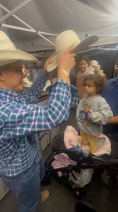 26K views · 13K reactions | This kiddo had a noggin to get her fitted in an adult cowboy hat at 2 years old! Her dad said let’s make her a hat so we did ! 鸞 Made a girl into a cowgirl during our tour ! For sure my Favorite part of the job making a slick cowboy hat for the future Cowgirls and Cowboys of our country !  See you in Santa Fe New Mexico this weekend June 19-22 ! 鸞 #alanslids #bedifferent #ALTour2024 #cowboyup #custom #cowboy #hat | Alan’s Lids | Facebook