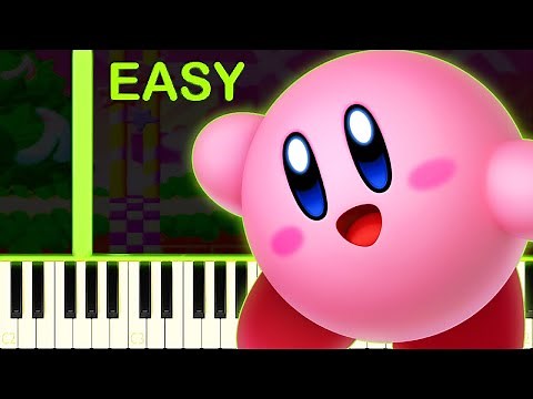 KIRBY THEME - EASY Piano Tutorial