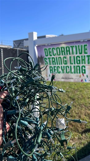 City of Orlando on Instagram: "Don’t trash those tangled holiday lights! Recycle them instead. We’ve set up a holiday string light recycling bin at our Solid Waste facilities! 📍 Drop-off: Yellow bin at 1028 Woods Ave. 🗓️ December 26 – January 19 ⏰ Available 24/7 ✅ Accepted: LED string & rope lights, incandescent lights, icicle lights, LED Edison bulb pathway lights, fairy lights, LED net lights, and extension cords 🚫 Not accepted: Solar lights and projection lights"