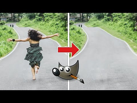 Personen & Objekte automatisch entfernen - mit Heal Selection | Gimp Tutorial Deutsch