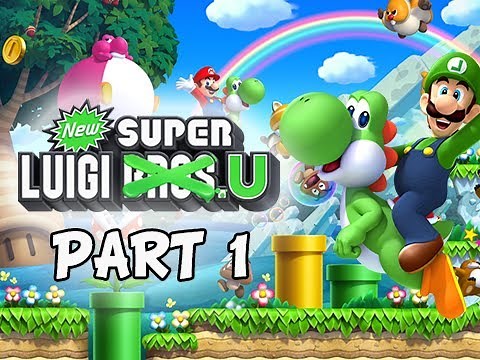 New Super Luigi U Gameplay Walkthrough - Part 1 Return to Acorn Plains Let's Play Wii U