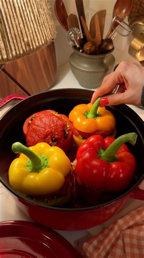 Vegan Chipotle Stuffed Bell Peppers