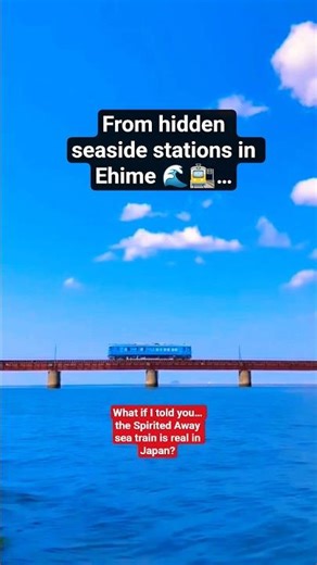 Ride the Real-Life Spirited Away Train 🚉✨ #GhibliFans #SeaTrain #train #kereta