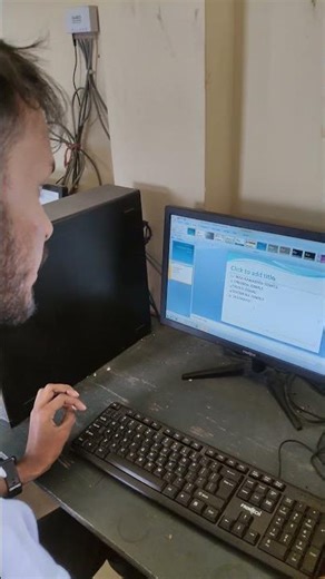 Copa Practical class making about MS Powerpoint ITI Kaliabor