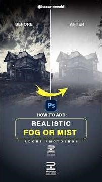 Photoshop tutorials - how to add fog or mist to your scene #colorgrading #photoshop #tutorial #fog