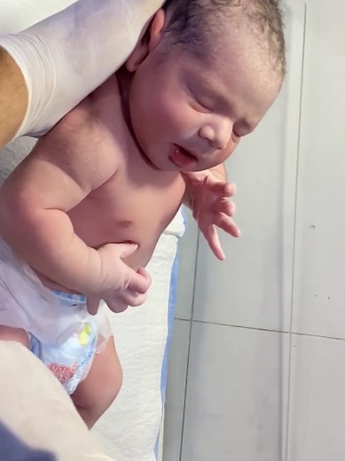 Adorable Newborn Baby's First Breath Journey