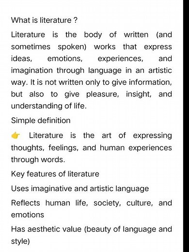 what is literature ? #literature #semester #exam #literaturelovers