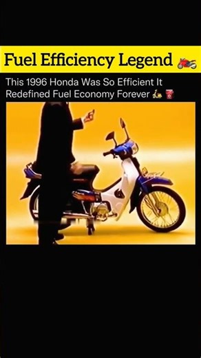 What Makes the 1996 Honda C100 a Fuel Efficiency Marvel #shorts #honda #fuel #automotive #efficiency