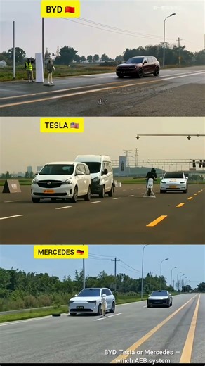 BYD vs Tesla vs Mercedes | 3 Dangerous Front AEB Tests