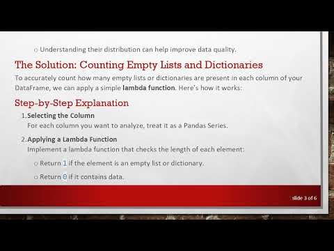 Count Empty Lists in Your DataFrame: A Guide to Unveiling Hidden Values