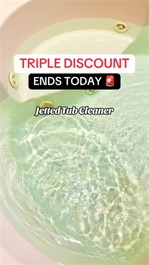 If you have a jetted tub, you NEED this cleaner. 🛁✨ It pulls out all the hidden buildup you don’t even see and leaves your tub fresh, clean, and actually spa-worthy. #JettedTubCleaner #DeepClean #BathroomCleaning #CleanHome #HomeHacks