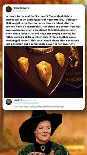 Did You Know McGonagall Was a Quidditch Star? 🧹 #HarryPotter #Hogwarts