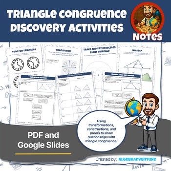 Triangle Congruence Proofs, Trace and Try! Constructions and Discoveries