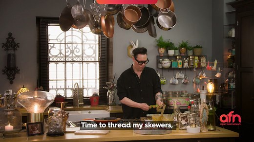 Learn how to make a popular Malaysian dish in your own kitchen with Gok Wan’s version of Chicken and Cucumber Satay! Cubes of chicken are marinated in a rich and nutty marinade. Skewer these cubes with some refreshing slices of cucumber and let them cook in a pan. These bite-sized delights are sure to spice up any dinner party. | Asian Food Network