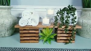 This DIY is like 10 project styles in one! Grab some Dollar Tree "Jenga" blocks to make it! | She So CraftDee