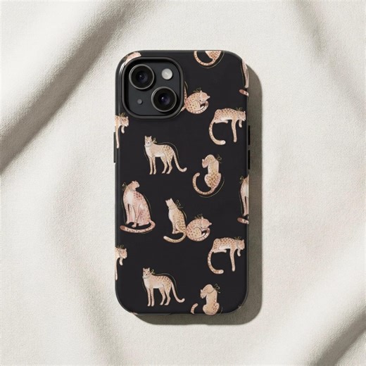 Cheetah Print Phone Case, Animal Design, Protective Cover - Etsy