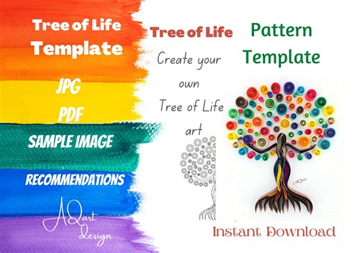 Tree of Life Quilling Art Pattern – Woman Design (digital Download) - Etsy Australia
