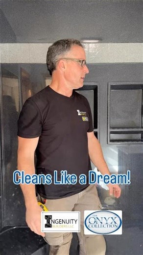 Cleans Like a Dream! We love the Onyx Collection #OnyxCollection #LowMaintenance #EasyClean #Custom