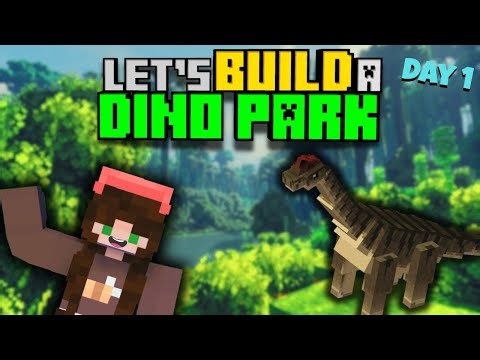 Let's Build a Dino Park in Minecraft 🦖 Day 1: Gathering Resources for the Park!