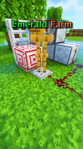 7K views · 17 reactions | Minecraft Emerald Farm 螺 Tutorial #minecraft #shorts | Lameeon Crafts | Facebook