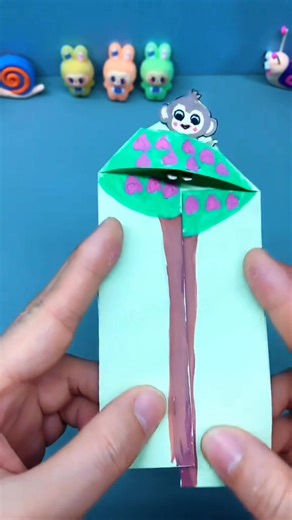 🐒📄✨ Step by Step: Sliding Monkey Paper Craft ✨🎉 #fblifestyle #SlidingMonkey #PaperMonkey #PaperCraft #KidsDIY | paper craft